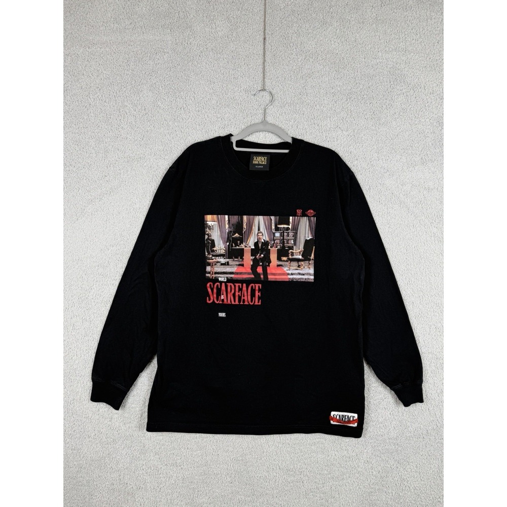 Scarface x‎ Shoe Palace Tony Montana Mens Long Sleeve Shirt Streetwear Size XL